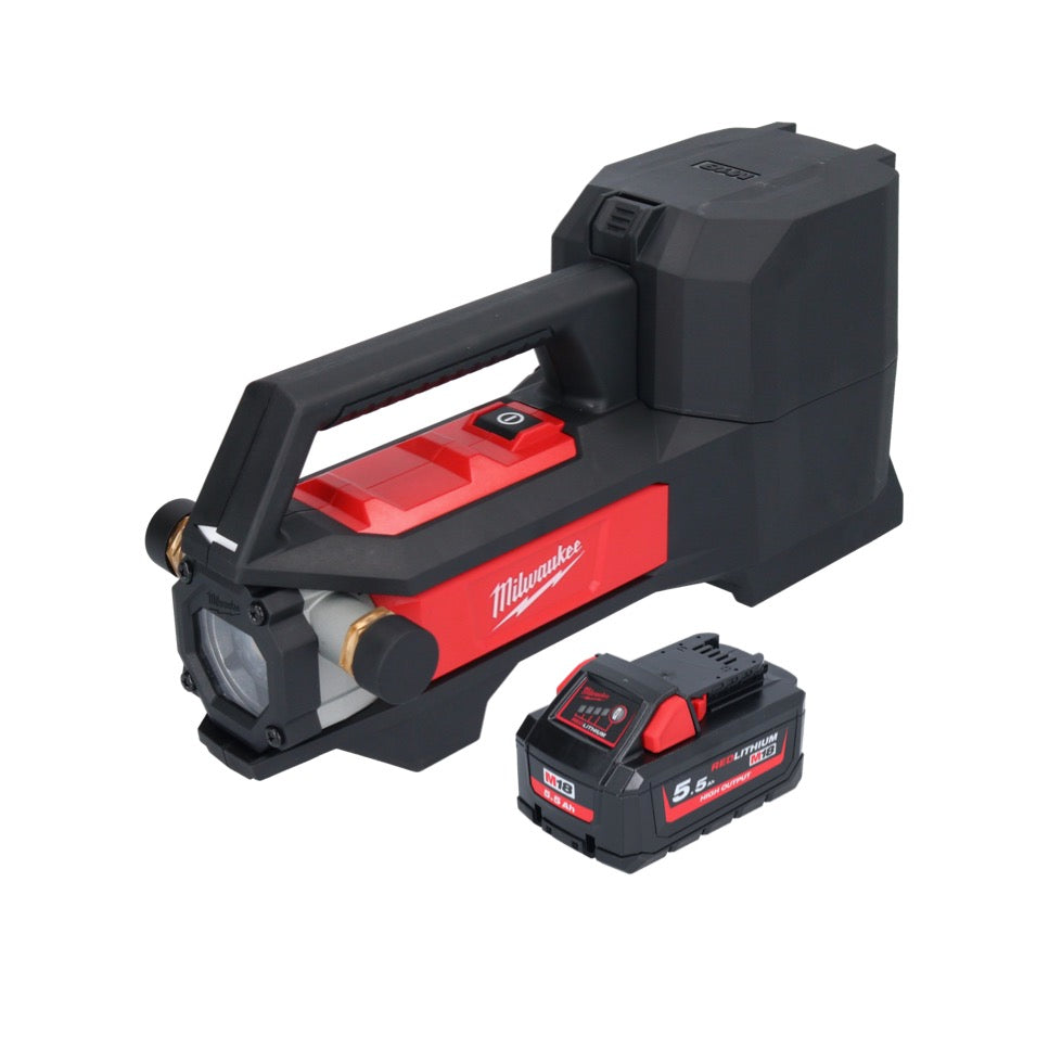 Pompe de transfert de batterie Milwaukee M18 BTP-551 18 V 1817 l/h + 1x batterie 5,5 Ah - sans chargeur