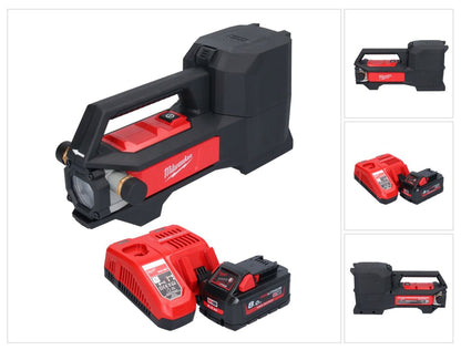 Pompe de transfert de batterie Milwaukee M18 BTP-801 18 V 1817 l/h + 1x batterie 8,0 Ah + chargeur