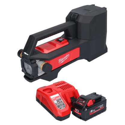 Pompe de transfert de batterie Milwaukee M18 BTP-801 18 V 1817 l/h + 1x batterie 8,0 Ah + chargeur