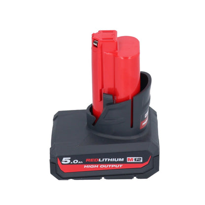 Milwaukee M12 BDC8-501C Akku Rohrreinigungsgerät 12 V + 1x Akku 5,0 Ah + Spirale + Eimer - ohne Ladegerät