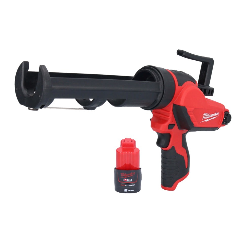 Milwaukee M12 PCG/310-201 Akku Kartuschenpresse 12 V 310 ml + 1x Akku 2,0 Ah - ohne Ladegerät