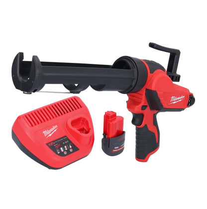 Milwaukee M12 PCG/310-251 Akku Kartuschenpresse 12 V 310 ml + 1x Akku 2,5 Ah + Ladegerät