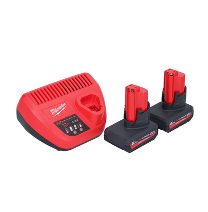 Pistolet à cartouche avec batterie Milwaukee M12 PCG/310-502 12 V 310 ml + 2x batteries 5,0 Ah + chargeur