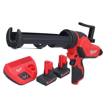 Milwaukee M12 PCG/310-502 Akku Kartuschenpresse 12 V 310 ml + 2x Akku 5,0 Ah + Ladegerät