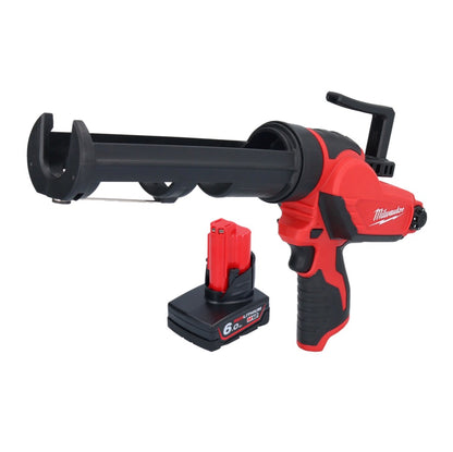 Milwaukee M12 PCG/310-601 Akku Kartuschenpresse 12 V 310 ml + 1x Akku 6,0 Ah - ohne Ladegerät