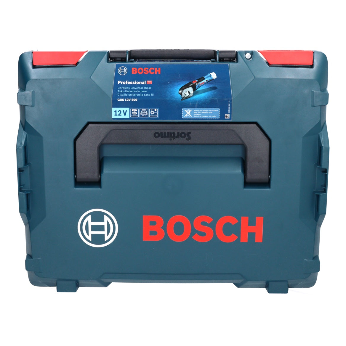 Bosch GUS 12V-300 Professional Akku Universalschere 12 V + 2x Akku 3,0 Ah + Ladegerät + L-Boxx - Toolbrothers