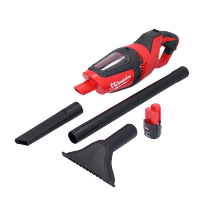 Milwaukee M12 HV-201 Akku Staubsauger 12 V + 1x Akku 2,0 Ah - ohne Ladegerät