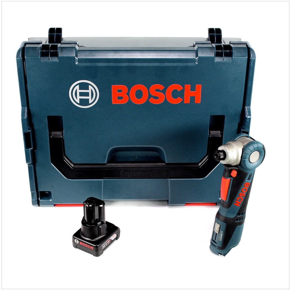 Bosch GWI 12V-5 Professional Akku Winkelschrauber in L-Boxx + 1 x GBA 12 V 4,0 Ah Akku - Toolbrothers