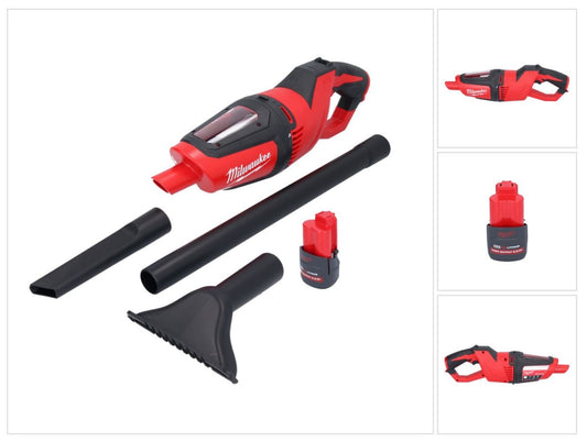 Milwaukee M12 HV-251 Akku Staubsauger 12 V + 1x Akku 2,5 Ah - ohne Ladegerät