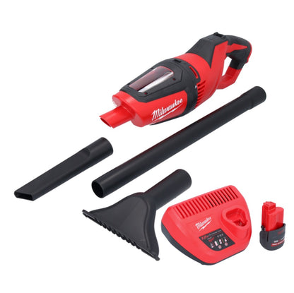 Aspirateur à batterie Milwaukee M12 HV-251 12 V + 1x batterie 2,5 Ah + chargeur