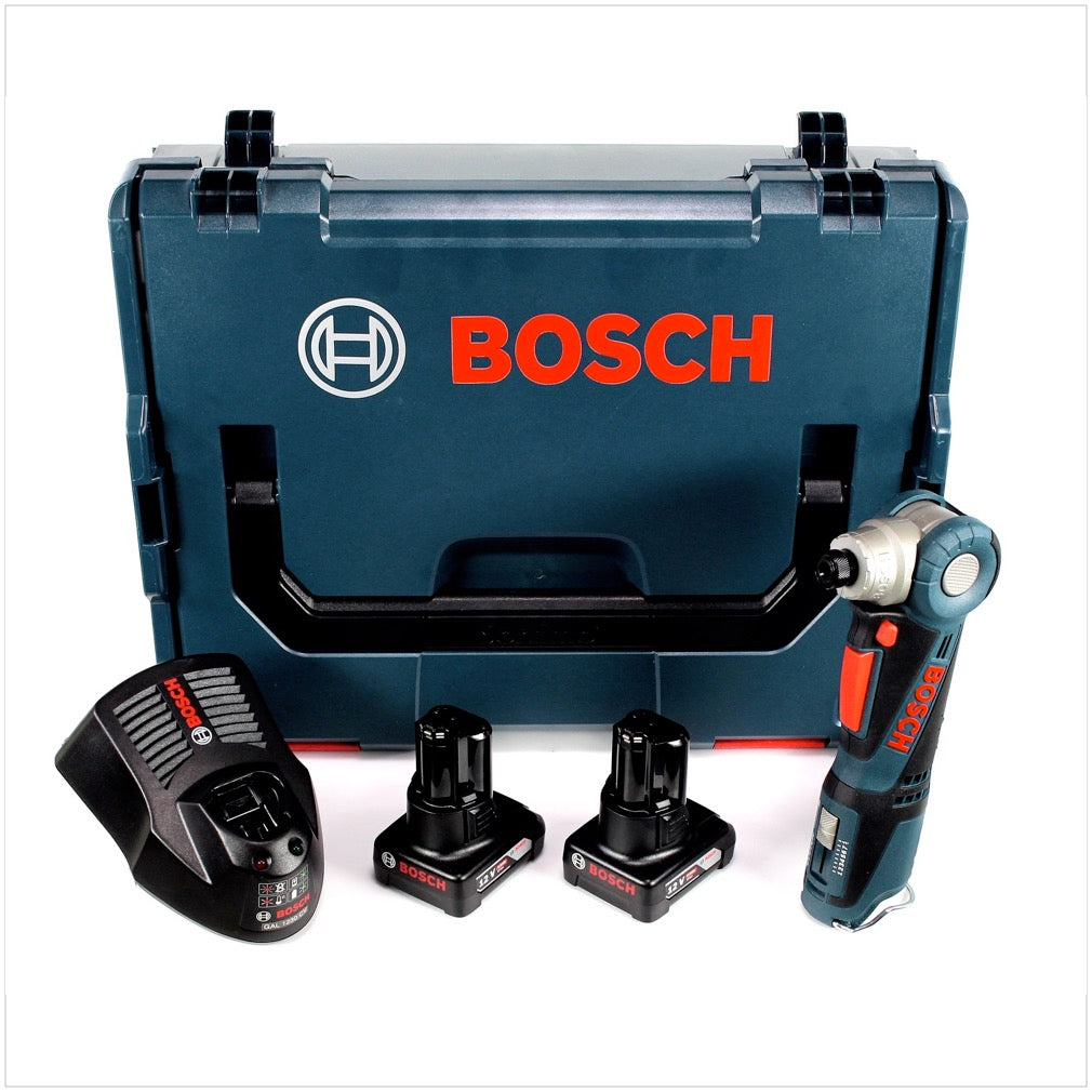 Bosch GWI 12V-5 Professional Akku Winkelschrauber in L-Boxx + 2 x GBA 12 V 4,0 Ah Akku + 1 x GAL 1230 Ladegerät - Toolbrothers