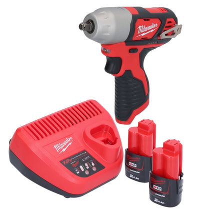 Milwaukee M12 BIW38-202 Akku Schlagschrauber 12 V 135 Nm 3/8˝ + 2x Akku 2,0 Ah + Ladegerät