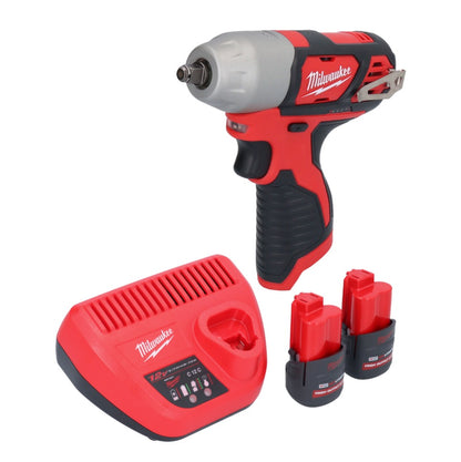 Milwaukee M12 BIW38-252 Akku Schlagschrauber 12 V 135 Nm 3/8˝ + 2x Akku 2,5 Ah + Ladegerät