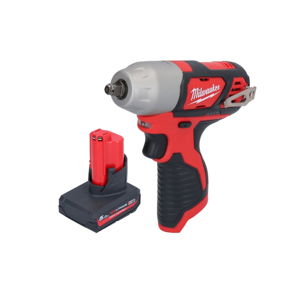 Milwaukee M12 BIW38-501 Akku Schlagschrauber 12 V 135 Nm 3/8˝ + 1x Akku 5,0 Ah - ohne Ladegerät