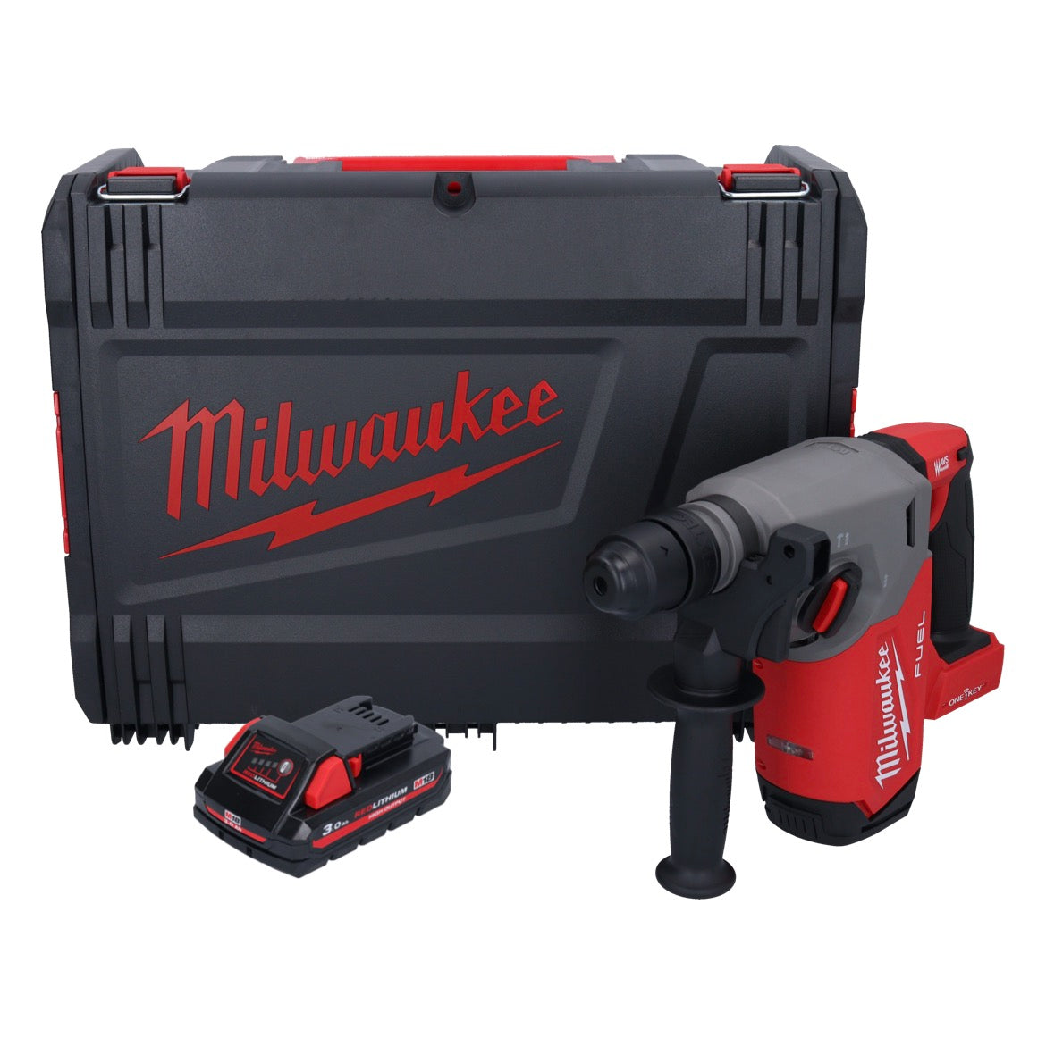 Milwaukee M18 ONEFHX-301X Akku Kombihammer 18 V 2,5 J SDS-Plus Brushless + 1x Akku 3,0 Ah + HD-Box - ohne Ladegerät