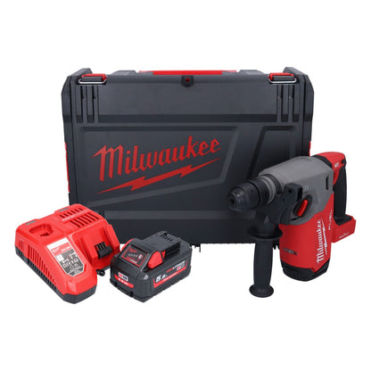 Marteau combiné à batterie Milwaukee M18 ONEFHX-551X 18 V 2,5 J SDS-Plus brushless + 1x batterie 5,5 Ah + chargeur + boîtier HD