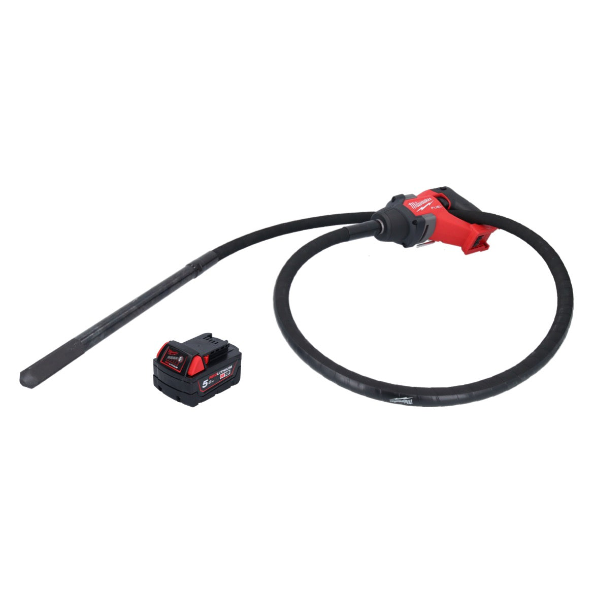 Vibrateur à béton sur batterie Milwaukee M18 FCVN24-501 18 V 2,4 m sans balais + 1x batterie 5,0 Ah - sans chargeur