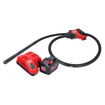 Milwaukee M18 FCVN24-121 Akku Betonrüttler 18 V 2,4 m Brushless + 1x Akku 12,0 Ah + Ladegerät