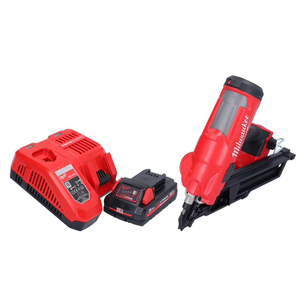 Milwaukee M18 FFN-301 Akku Nagler 18 V 50 - 90 mm Brushless + 1x Akku 3,0 Ah + Ladegerät