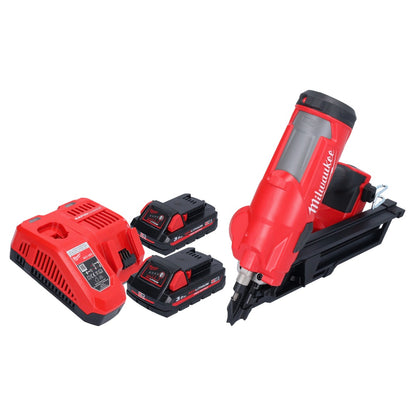 Milwaukee M18 FFN-302 Akku Nagler 18 V 50 - 90 mm Brushless + 2x Akku 3,0 Ah + Ladegerät