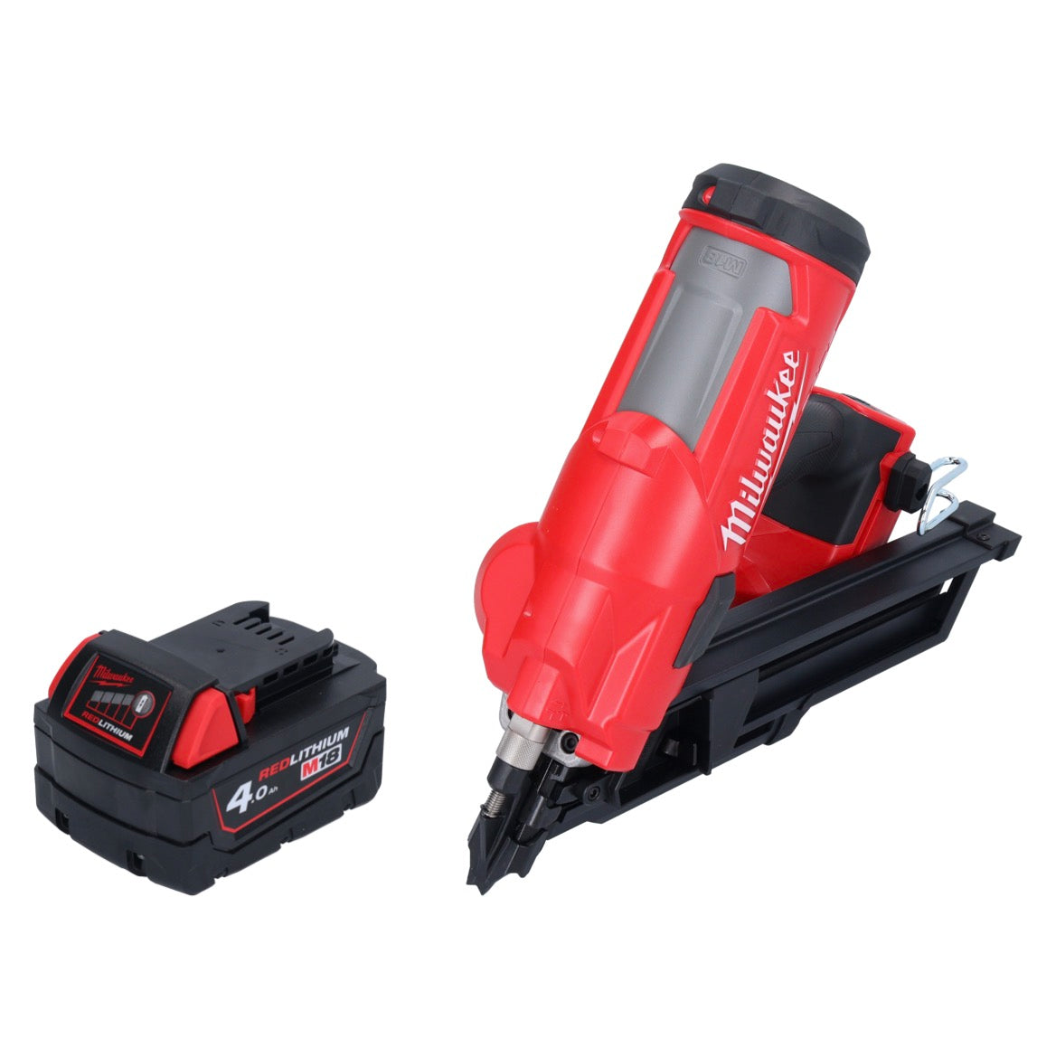 Cloueur à batterie Milwaukee M18 FFN-401 18 V 50 - 90 mm sans balais + 1x batterie 4,0 Ah - sans chargeur