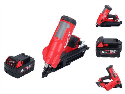 Milwaukee M18 FFN-501 Akku Nagler 18 V 50 - 90 mm Brushless + 1x Akku 5,0 Ah - ohne Ladegerät