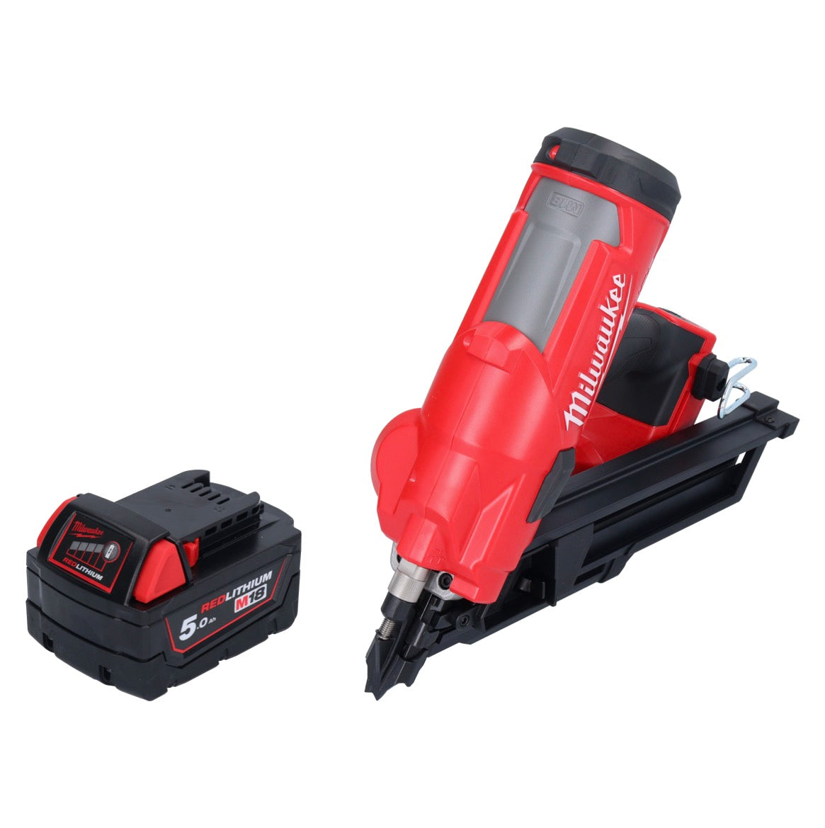 Cloueur à batterie Milwaukee M18 FFN-501 18 V 50 - 90 mm sans balais + 1x batterie 5,0 Ah - sans chargeur