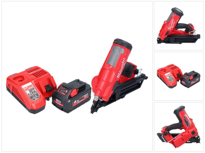 Cloueur à batterie Milwaukee M18 FFN-551 18 V 50 - 90 mm sans balai + 1x batterie 5,5 Ah + chargeur