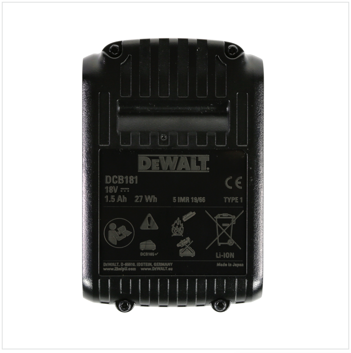 Dewalt DCB 181 Akku 18V 1,5 Ah / 1500 mAh XR Li-Ion Akku - Toolbrothers