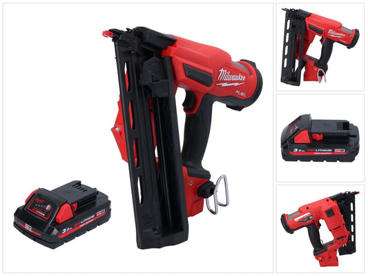 Cloueur à batterie Milwaukee M18 FN16GA-301 18 V 32 - 64 mm sans balais + 1x batterie 3,0 Ah - sans chargeur