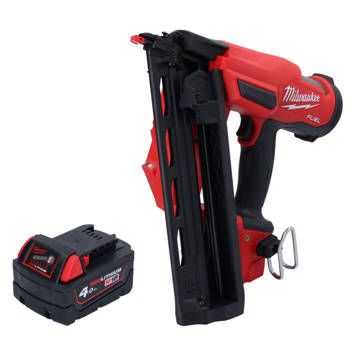 Cloueur à batterie Milwaukee M18 FN16GA-401 18 V 32 - 64 mm sans balais + 1x batterie 4,0 Ah - sans chargeur