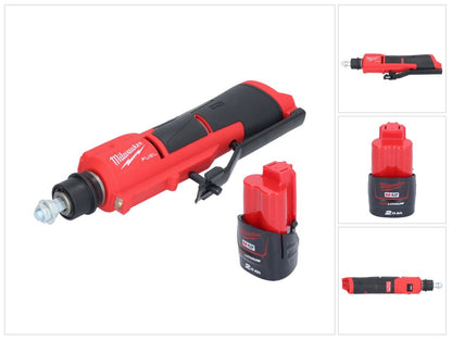 Dégrossisseur de pneu à batterie Milwaukee M12 FTB-201 12 V 7/16" Hex Brushless + 1x batterie 2,0 Ah - sans chargeur