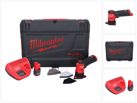 Milwaukee M12 FDSS-251X Akku Punktschleifer 12 V 88,8 x 63,5 mm Brushless + 1x Akku 2,5 Ah + Ladegerät + HD-Box