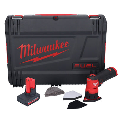 Milwaukee M12 FDSS-501X Akku Punktschleifer 12 V 88,8 x 63,5 mm Brushless + 1x Akku 5,0 Ah + HD-Box - ohne Ladegerät