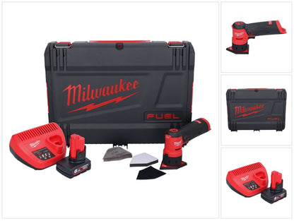 Milwaukee M12 FDSS-601X Akku Punktschleifer 12 V 88,8 x 63,5 mm Brushless + 1x Akku 6,0 Ah + Ladegerät + HD-Box