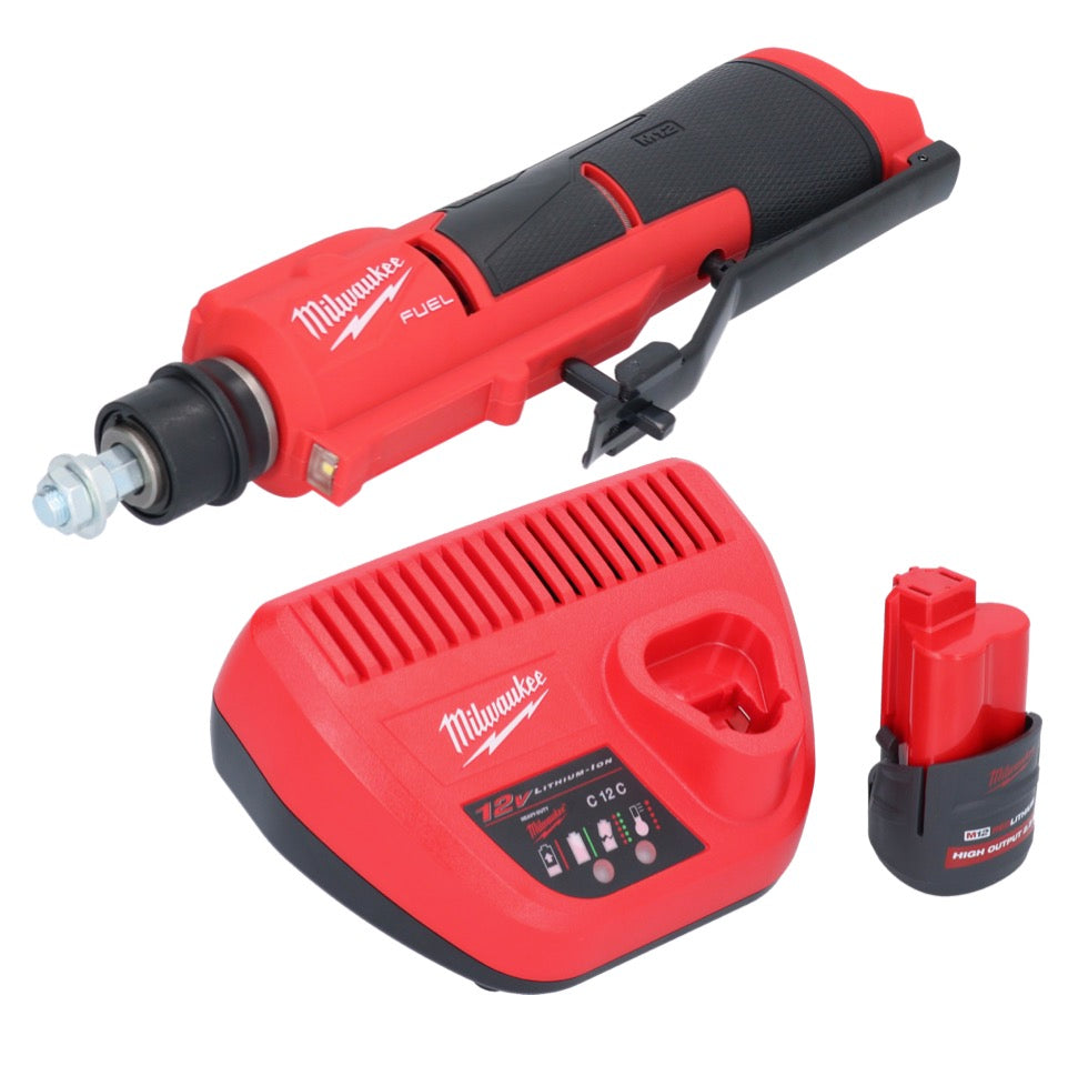 Dégrossisseur de pneu à batterie Milwaukee M12 FTB-251 12 V 7/16" Hex Brushless + 1x batterie 2,5 Ah + chargeur