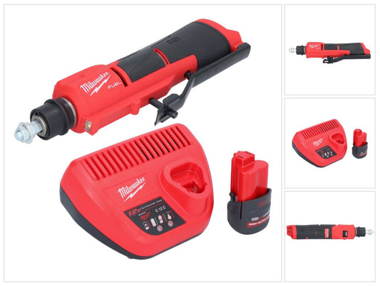 Dégrossisseur de pneu à batterie Milwaukee M12 FTB-251 12 V 7/16" Hex Brushless + 1x batterie 2,5 Ah + chargeur