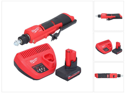 Milwaukee M12 FTB-501 Akku Reifenaufrauer 12 V 7/16" Hex Brushless + 1x Akku 5,0 Ah + Ladergerät