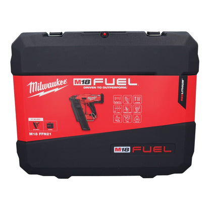 Cloueur à batterie Milwaukee M18 FFN21-301C 18 V 50 - 90 mm sans balais + 1x batterie 3,0 Ah + chargeur + coffret