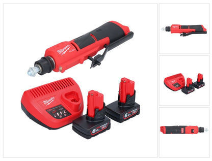 Dégrossisseur de pneu à batterie Milwaukee M12 FTB-602 12 V 7/16" Hex Brushless + 2x batterie + chargeur