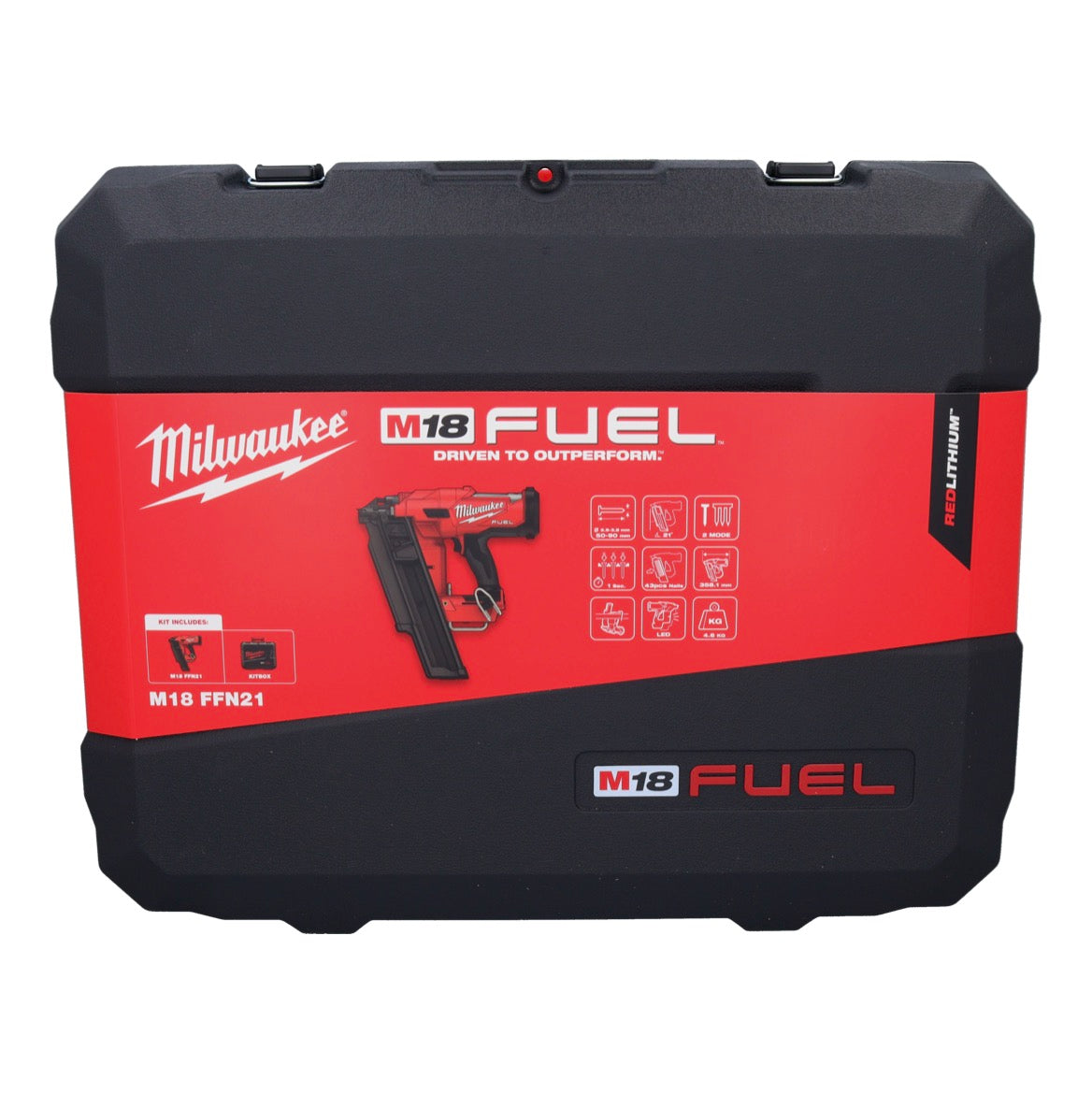 Milwaukee M18 FFN21-401C Akku Nagler 18 V 50 - 90 mm Brushless + 1x Akku 4,0 Ah + Koffer - ohne Ladegerät