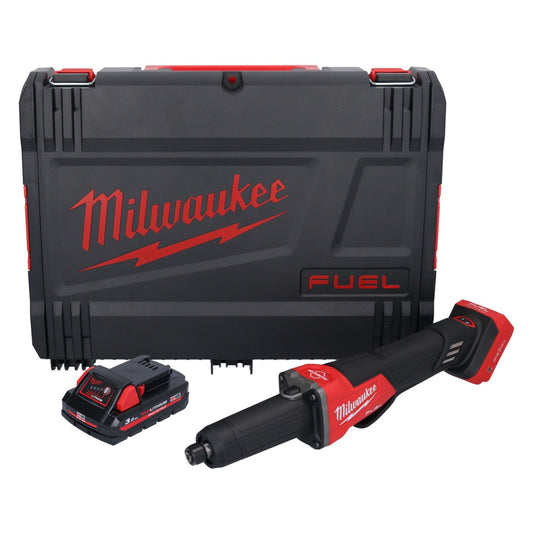 Meuleuse droite à batterie Milwaukee M18 FDGROVPDB-301X 18 V sans balais + 1x batterie 3,0 Ah + boîtier HD - sans chargeur