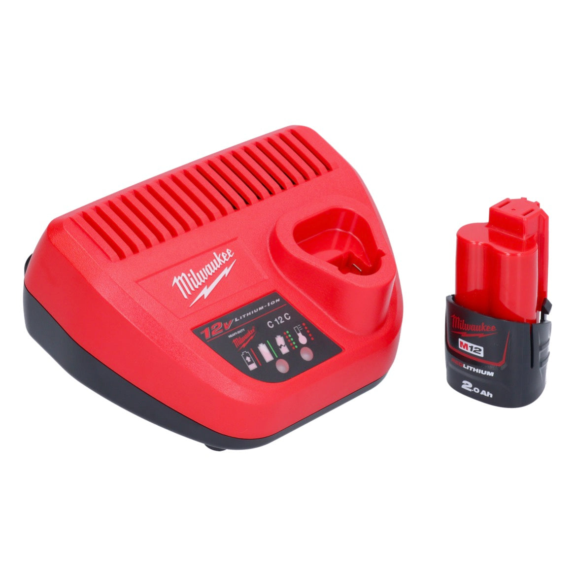 Clé dynamométrique numérique sur batterie Milwaukee M12 ONEFTR12-201C 12 V 1/2" 203,4 Nm (4933464970) sans balais + 1x batterie 2,0 Ah + chargeur + coffret