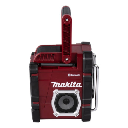 Makita DMR 108 AR Radio de chantier à batterie 7,2 - 18 V AM FM AUX Bluetooth rouge Solo - sans batterie, sans chargeur