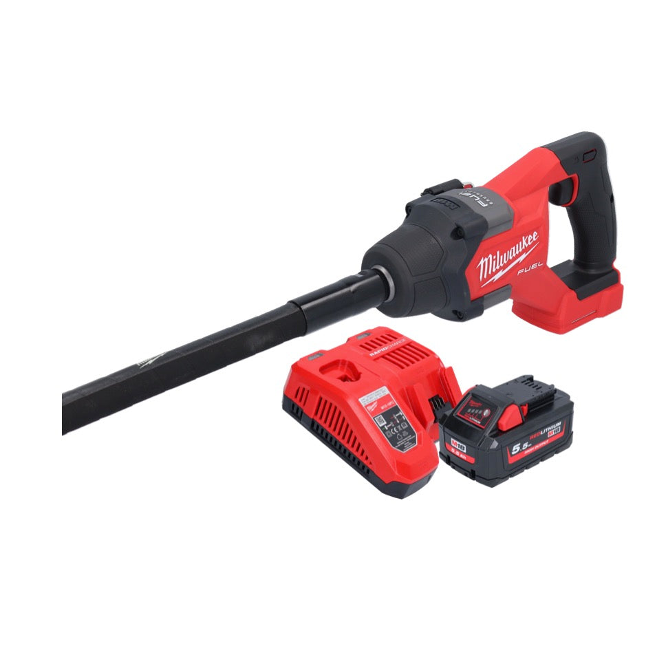 Milwaukee M18 FCVN12-551 Akku Betonverdichter 18 V 1,2 m Brushless ( 4933479597 ) + 1x Akku 5,5 Ah + Ladegerät