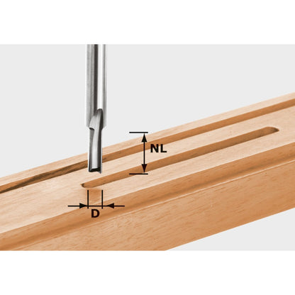 Festool HW S8 D6/14 Nutfräser 6 x 14 x 55 x 8 mm ( 490955 ) für Oberfräse OF 900, OF 1000, OF 1010, OF 1010 R, OF 1400, OF 2000, OF 2200