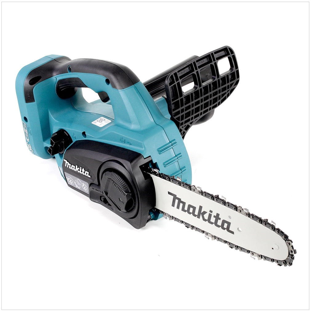 Makita DUC 252 PT2 Akku Kettensäge 36V ( 2x18V ) 25 cm + 2x 5,0 Ah Akku + Doppelladegerät - Toolbrothers