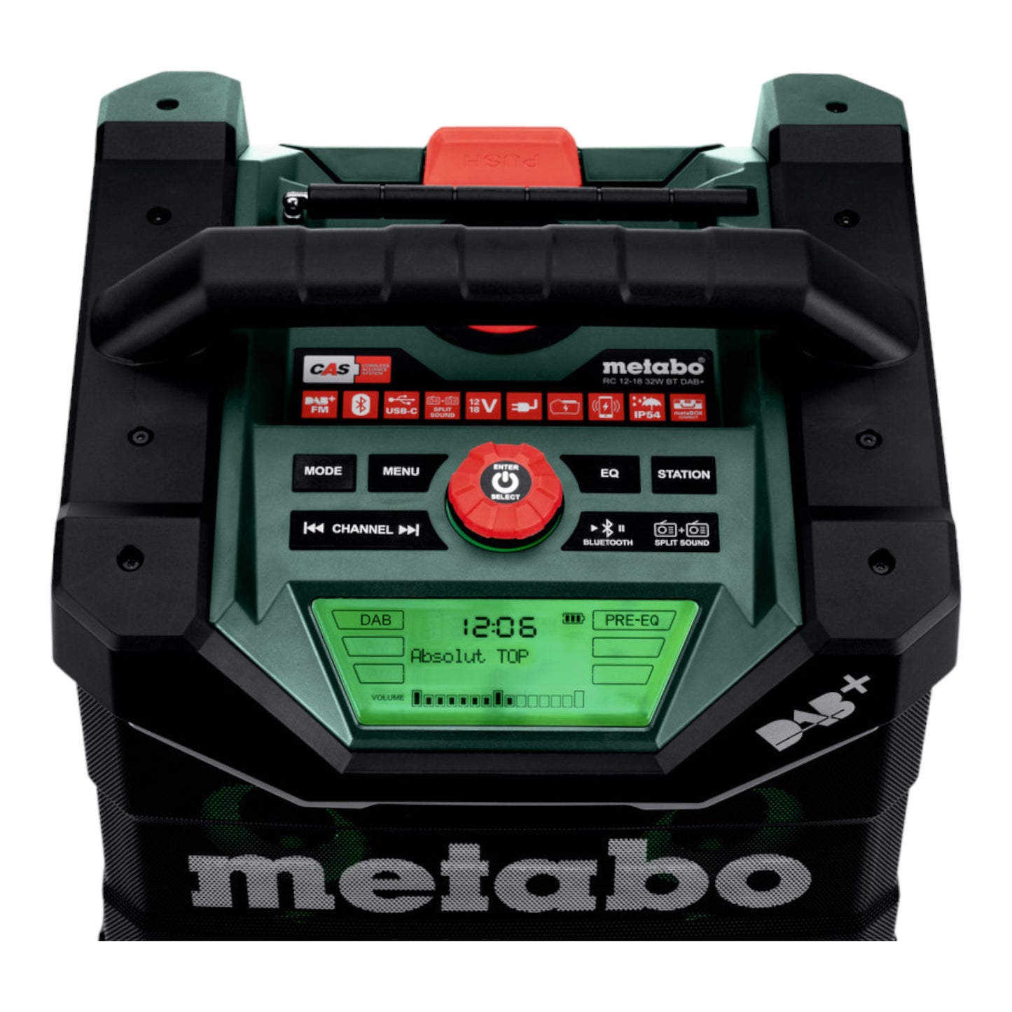 Metabo RC 12 18 32 W BT DAB+ Akku Baustellenradio 12 - 18 V IP 54 ( 600779850 ) - ohne Akku, ohne Ladegerät