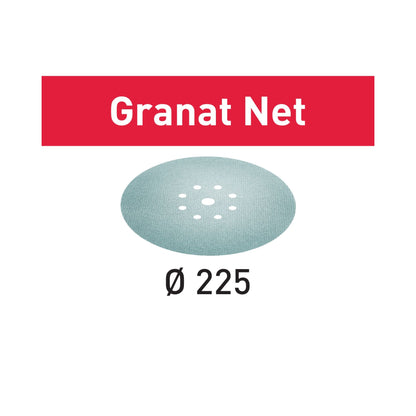 Festool STF D225 P400 GR NET/25 disques abrasifs grenat (201885) 225 mm grain 400 pour ponceuse à col long PLANEX