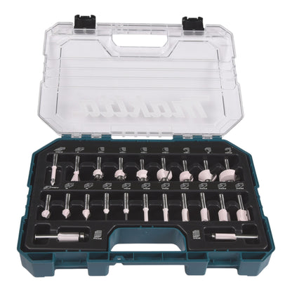 Makita Fräser Set ( D-74778 ) 22 tlg. 8 mm Schaft für den Möbelbau, Schreiner-, Tischlerarbeiten und Heimwerker